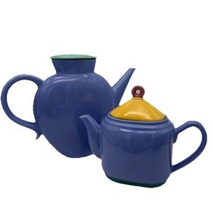 Lindt Stymeist Colorways Japan Coffee Pot Teapot  Set Blue Purple Rare Pieces